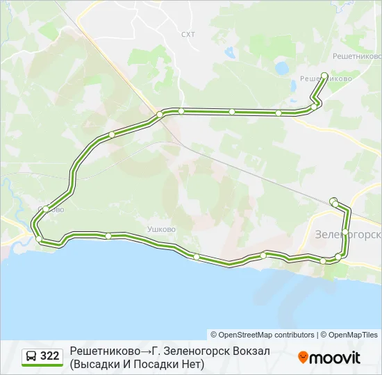 322 Bus Line Map