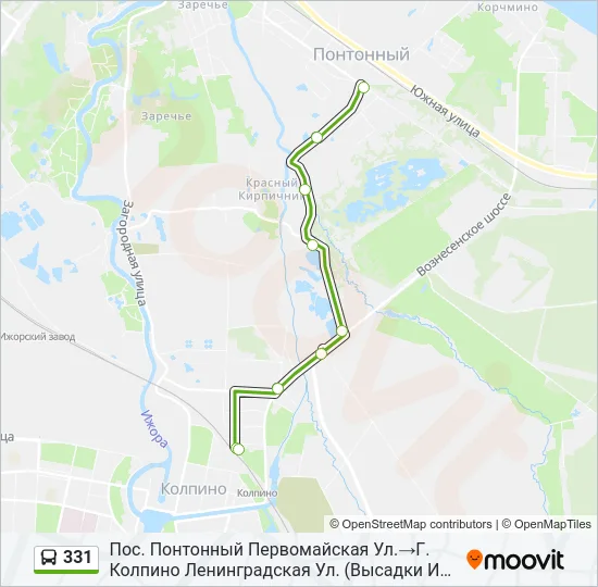 331 Bus Line Map