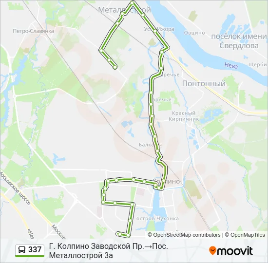  337: карта маршрута
