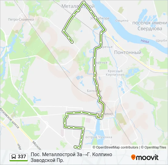 337 Bus Line Map