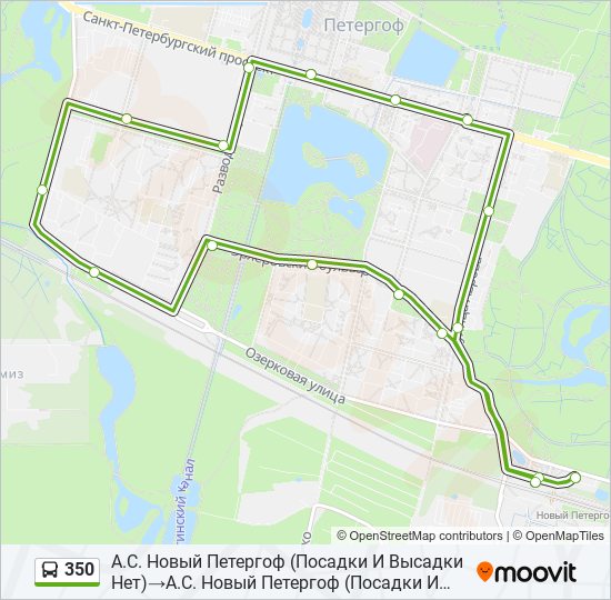 350 bus Line Map