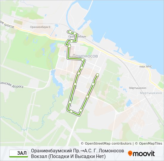 3АЛ bus Line Map