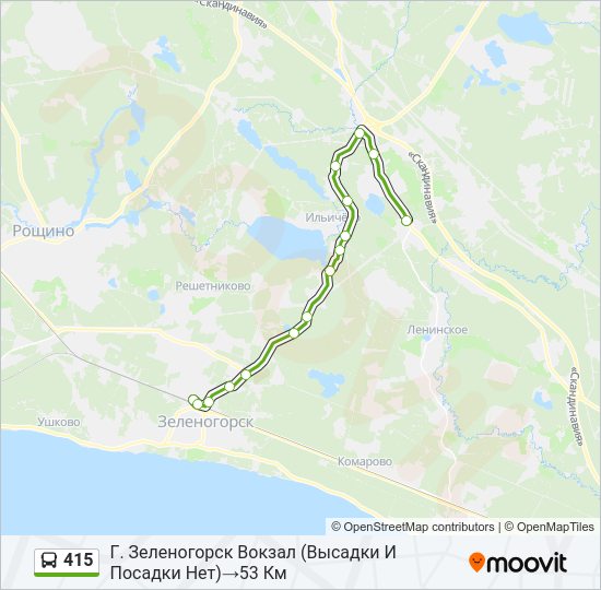 415 Bus Line Map