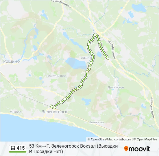 415 Bus Line Map