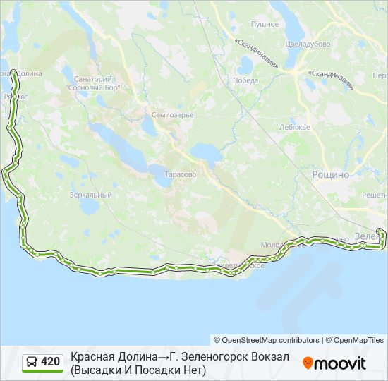 420 bus Line Map