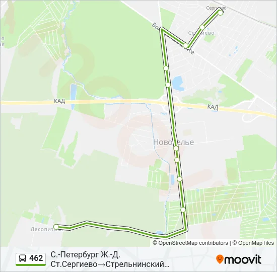 462 Bus Line Map