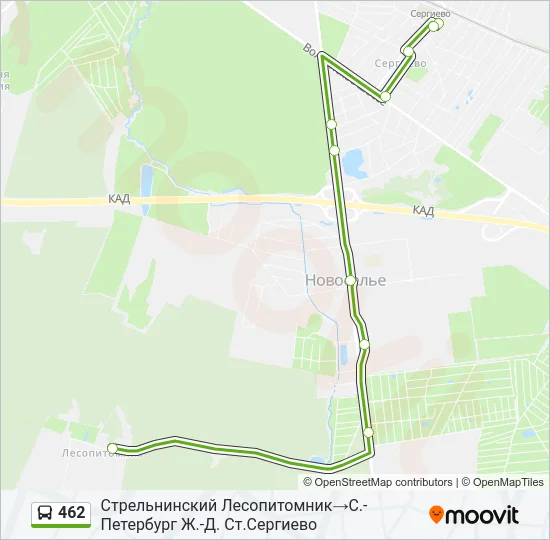 462 Bus Line Map