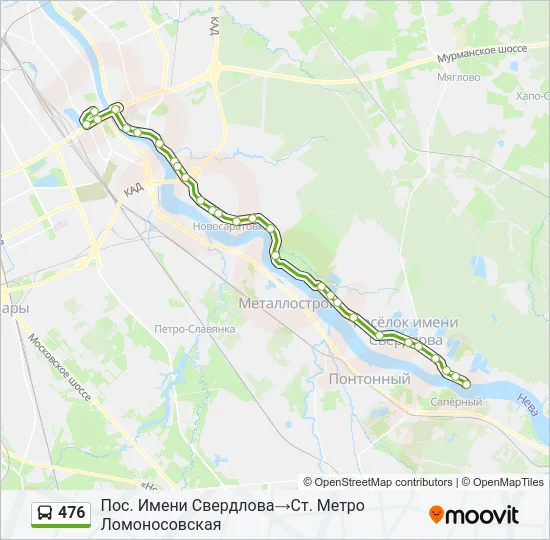  476: карта маршрута
