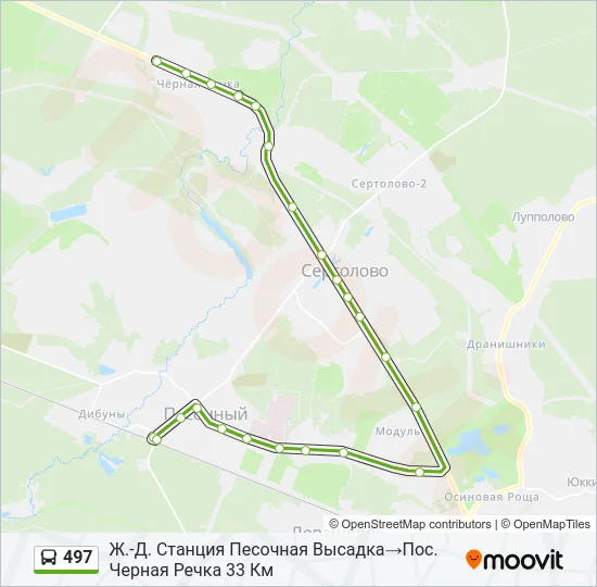 497 Bus Line Map