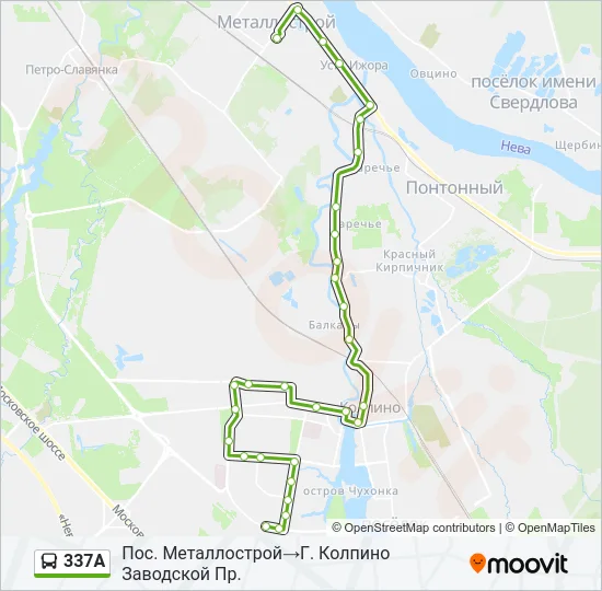  337А: карта маршрута