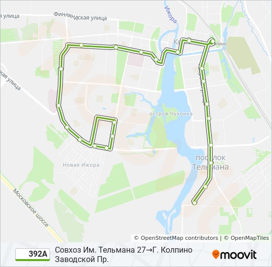 Спб новое колпино карта