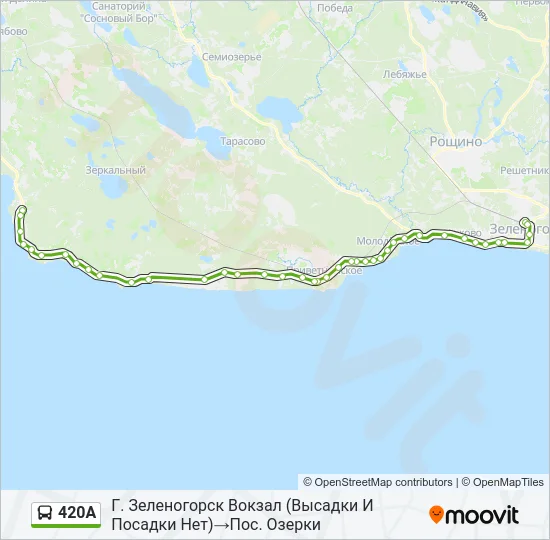 420А Bus Line Map