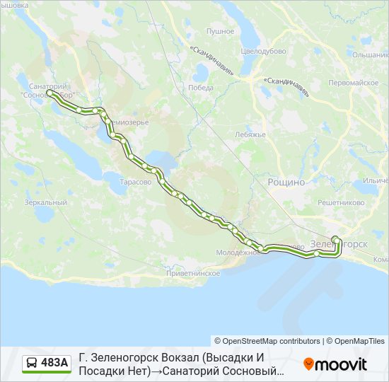 483А Bus Line Map