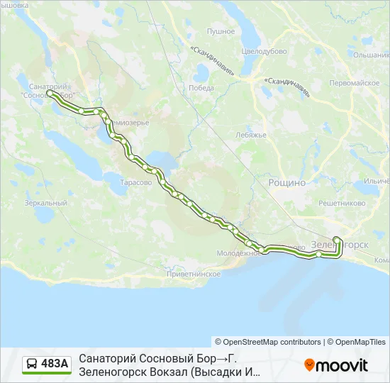 483А Bus Line Map