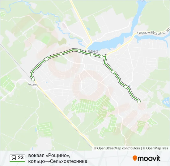 23 Bus Line Map