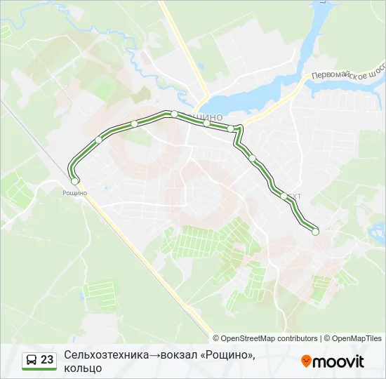 23 Bus Line Map