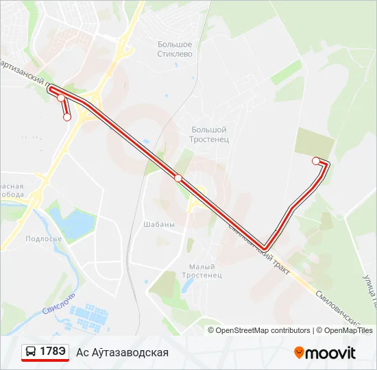 178Э Bus Line Map