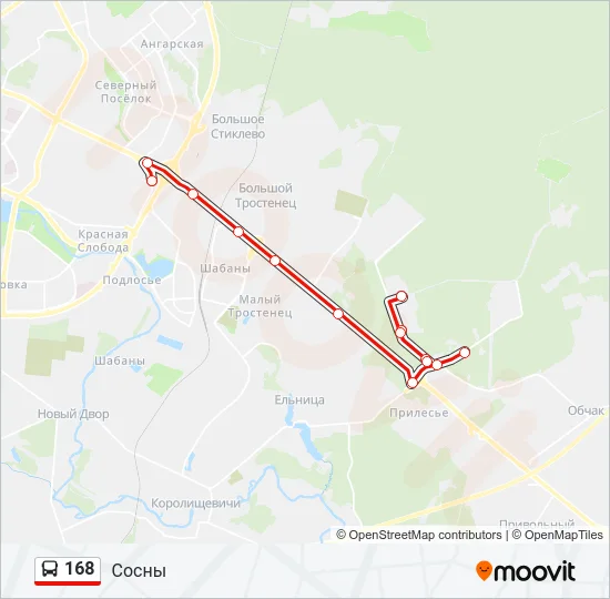 168 Bus Line Map
