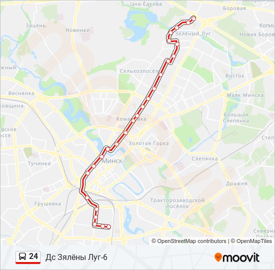 24 bus Line Map