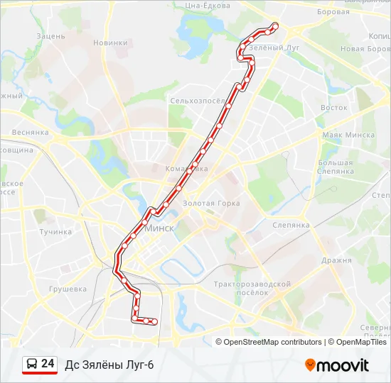 24 Bus Line Map