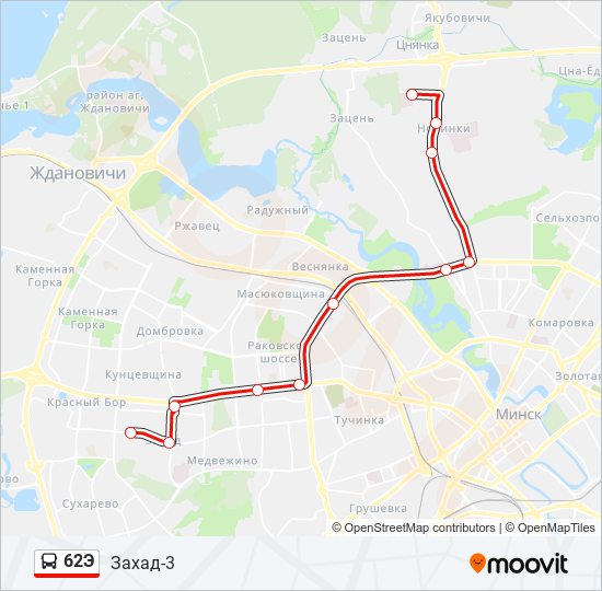 62Э bus Line Map