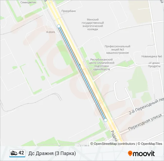 Троллейбус 42: карта маршрута