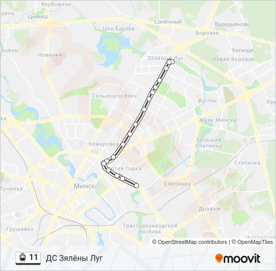 11 Light Rail Line Map