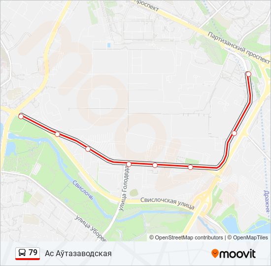 79 bus Line Map