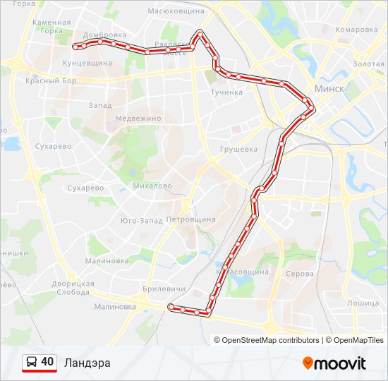 Карта минска с автобусными остановками