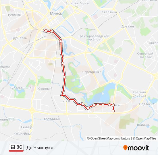 3С bus Line Map