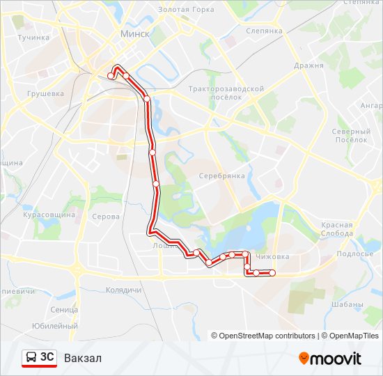 3С bus Line Map