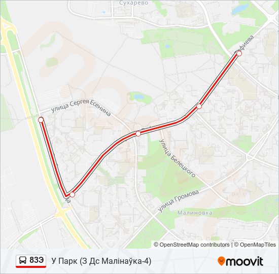 83Э bus Line Map