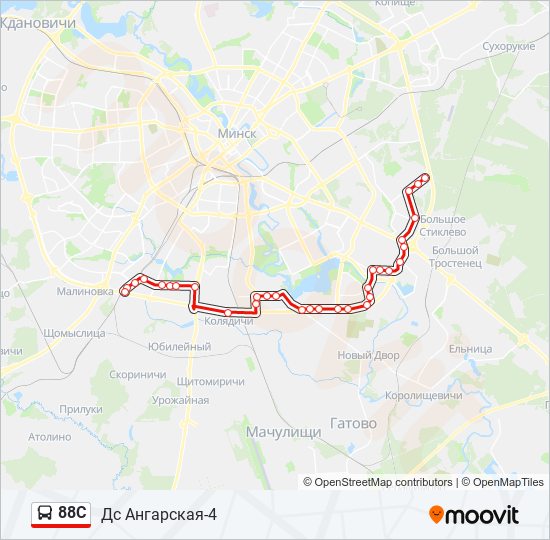 88C bus Line Map