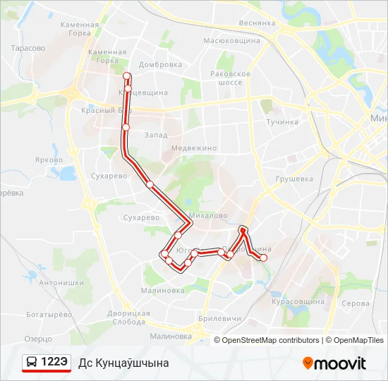 122Э Bus Line Map