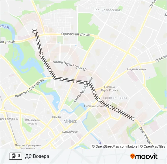 3 Light Rail Line Map