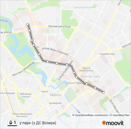 5 Light Rail Line Map