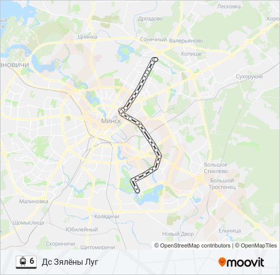 6 light rail Line Map