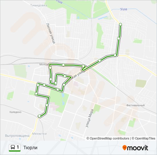 Маршрут автобуса 1 тверь с остановками
