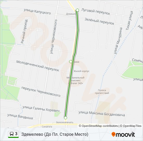 3 Bus Line Map