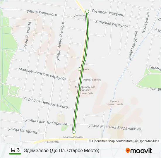 3 Bus Line Map