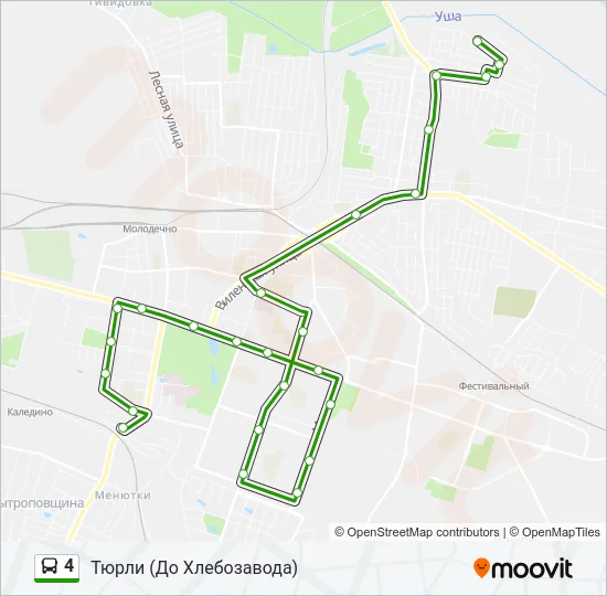 4 Bus Line Map