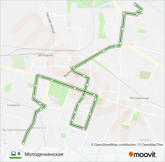 4 Bus Line Map