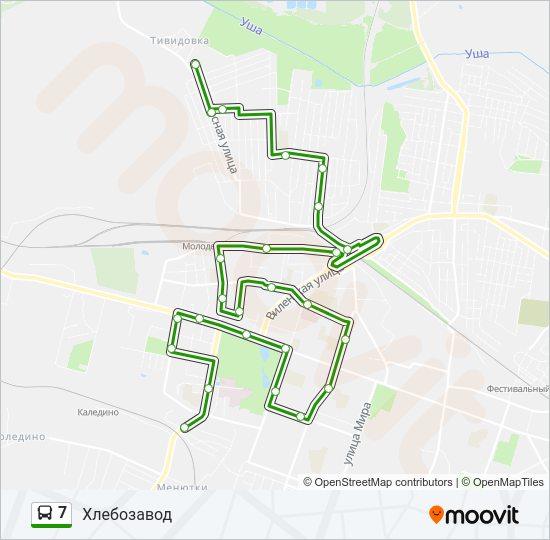 7 Bus Line Map
