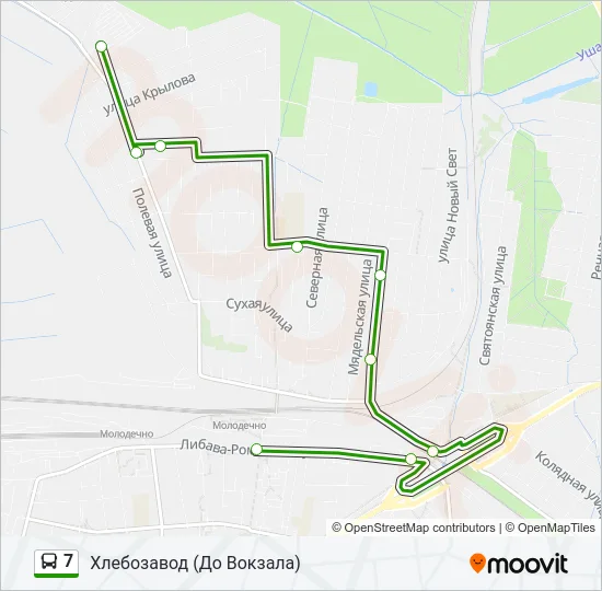 7 Bus Line Map