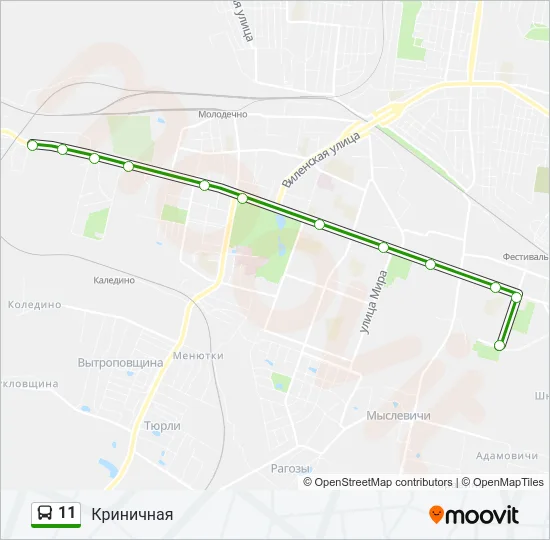 11 Bus Line Map