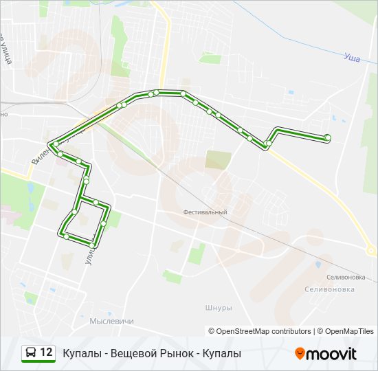 12 Bus Line Map