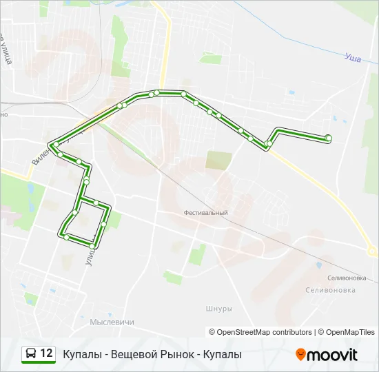 12 Bus Line Map