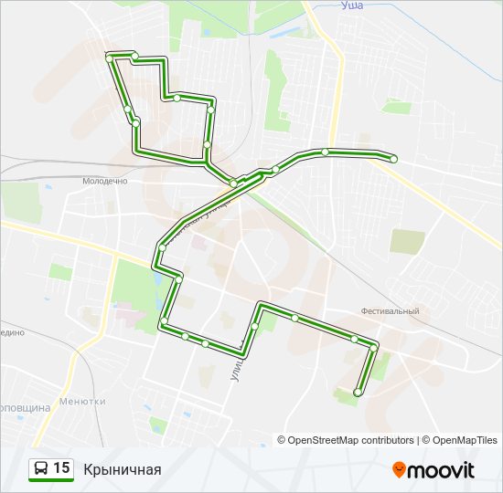 15 Bus Line Map