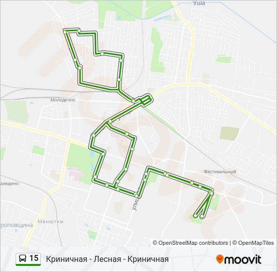 15 Bus Line Map