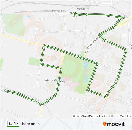 17 Bus Line Map